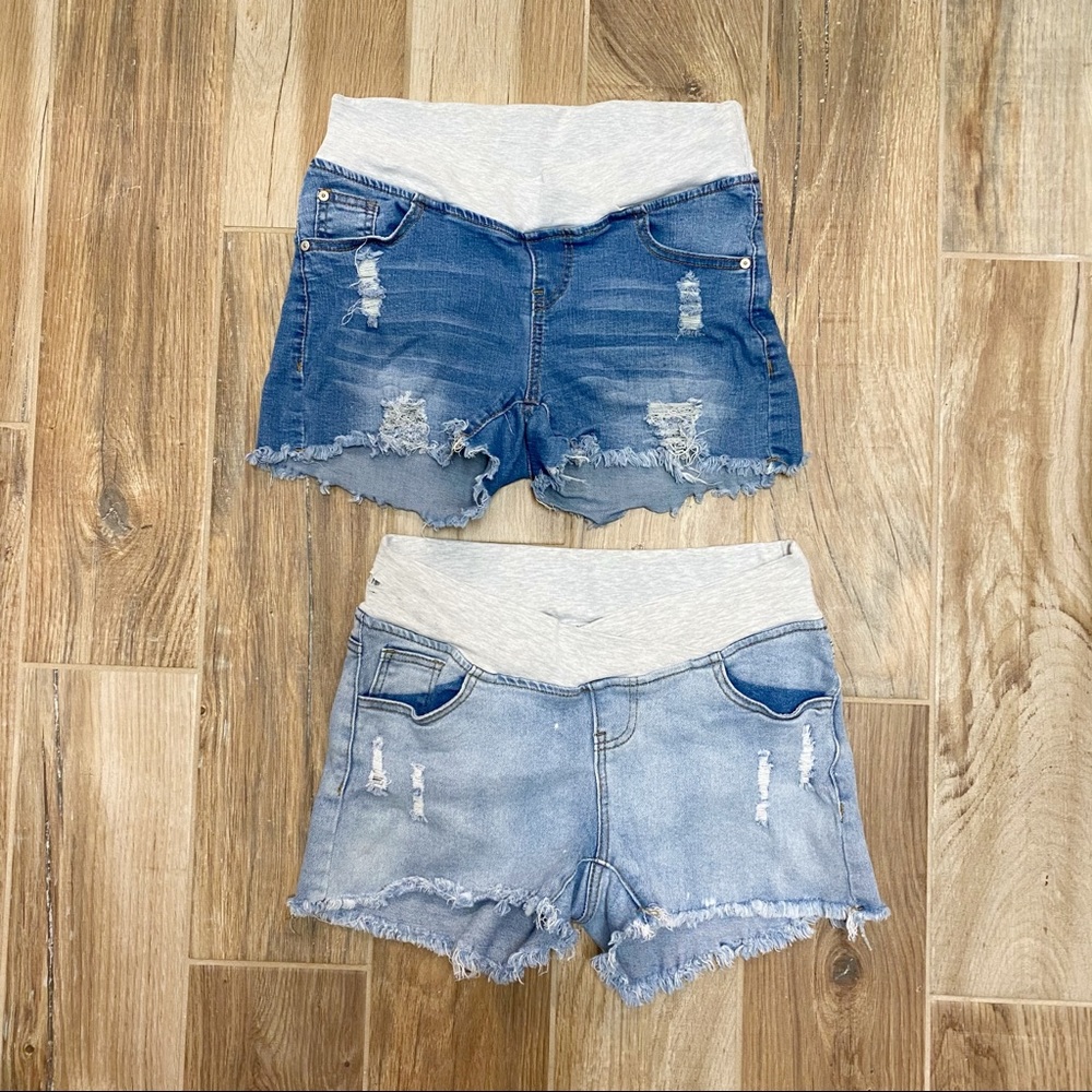 *HOST PICK* Bundle of (2) Maternity Shorts